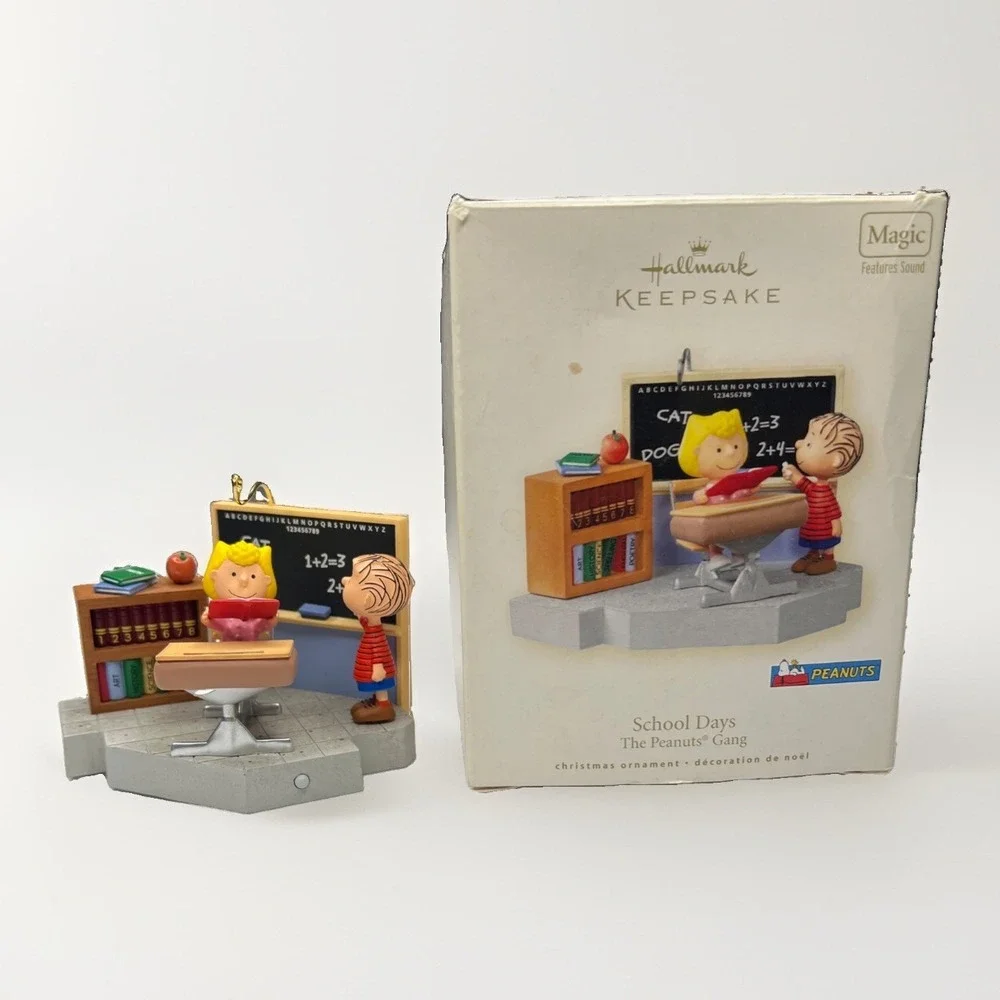Hallmark Keepsake Ornament Peanuts Sally Linus School Days 2008 Untested